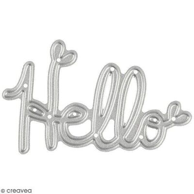 Cutting die - Hello - 5.9 x 3.6 cm