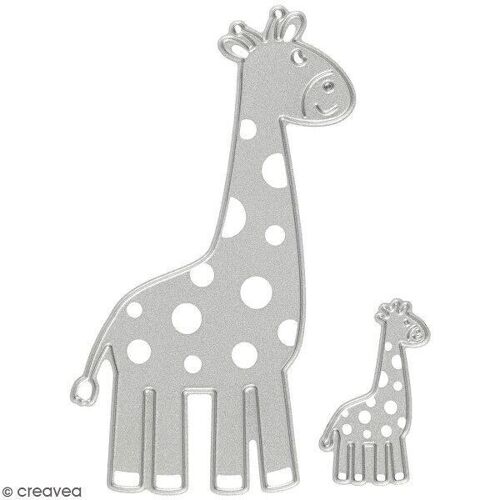 Matrice de coupe - Girafes - 9,2 x 5,4 cm et 3,5 x 2,1 cm - 2 pcs