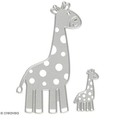 Fustella - Giraffe - 9,2 x 5,4 cm e 3,5 x 2,1 cm - 2 pezzi