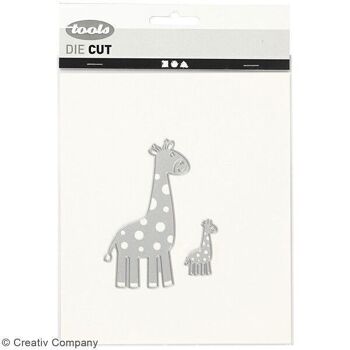 Matrice de coupe - Girafes - 9,2 x 5,4 cm et 3,5 x 2,1 cm - 2 pcs 4