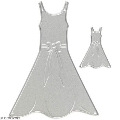 Cutting die - Dresses - 9 x 7 cm and 3.5 x 2.6 cm - 2 pcs