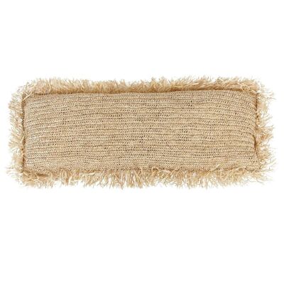 La Housse de Coussin Raphia Rectangulaire - Naturel - 35x100