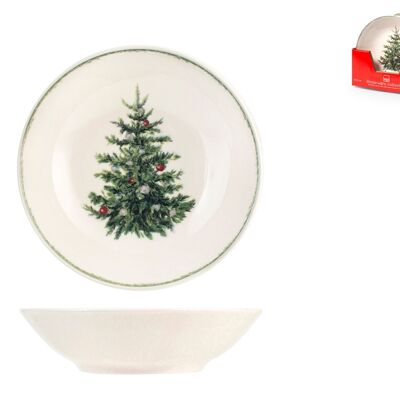 Set de 12 assiettes creuses Christmas Carol ø 20,5 cm