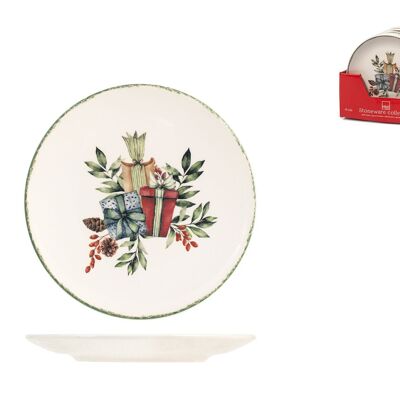 Set mit 12 Obsttellern mit Weihnachtsliedern, ø 19 cm