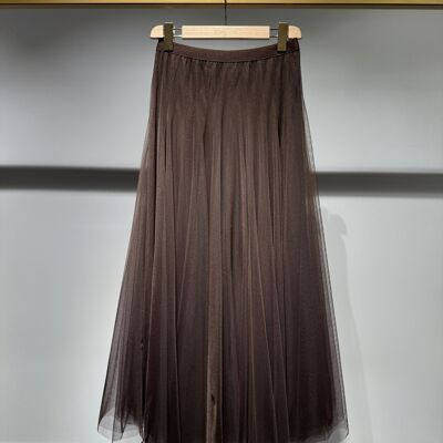 Falda de tul corte slim ámbar - CK08202