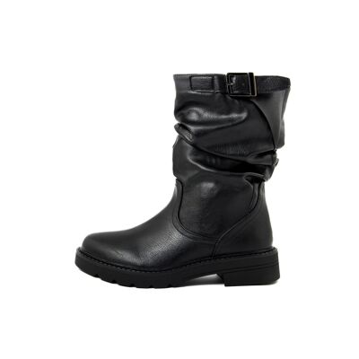 Schwarze Stiefeletten - FAM_X778_NERO