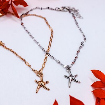 Anklet "Starfish" Stainless steel