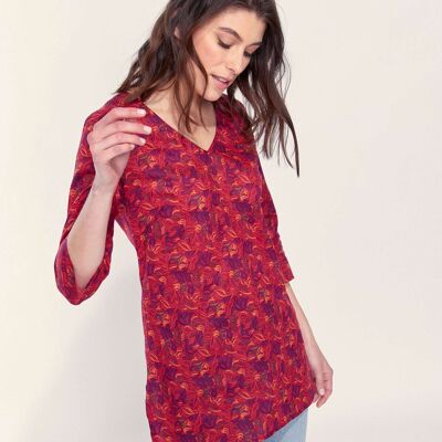 A23 LAURIE ABU CHERRY TUNIC