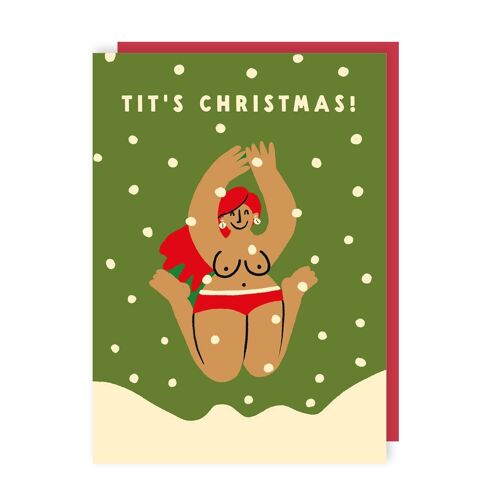 Tit's Christmas Card pack of 6