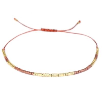 Bracciale Miyuki in oro cognac