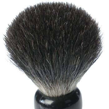 Blaireau Pure Badger, noir, manche en plastique, hauteur : 10,5 cm 3