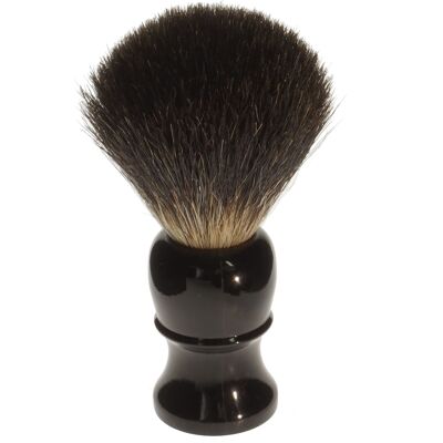 Blaireau Pure Badger, noir, manche en plastique, hauteur : 10,5 cm