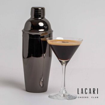Shakers japonais | Shaker à cocktail 3 pièces | 750 ml | Acier inoxydable noir | Shakers à cordonnier 4