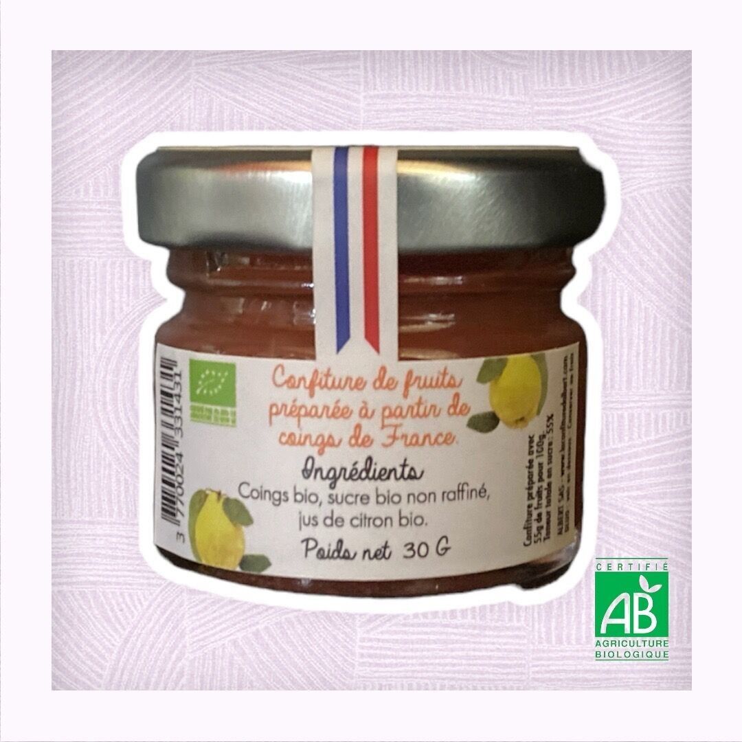 Bio-Quittenmarmelade Miniglas 30gr