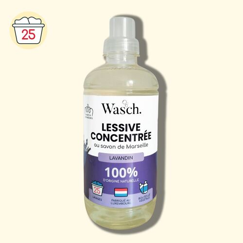 Lessive 100% d'origine naturelle au Lavandin