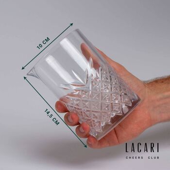 Verre à mélange 650ml - Verre à mélange - Parfait pour cocktails et boissons - LACARI 6