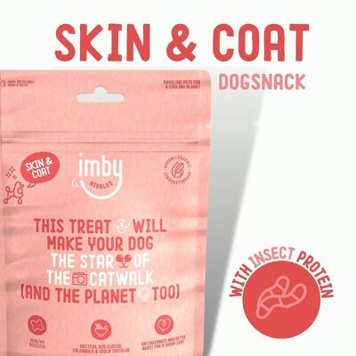 Cibo per animali domestici Imby | Snack per cani pelle e pelo 100 g