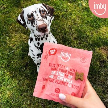 Nourriture pour animaux Imby | Snack pour chien peau et pelage 100g 3