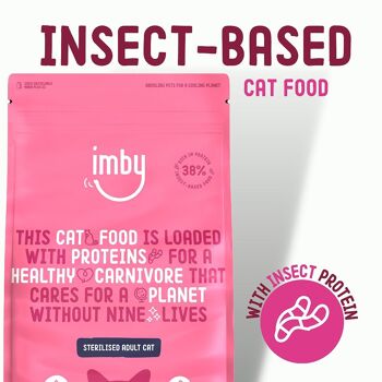 Nourriture pour animaux Imby | Nourriture pour chats à base d'insectes | Adulte stérilisé 1