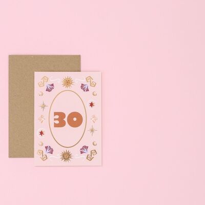 Jalon 30 - Carte d'anniversaire