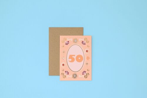 Milestone 50 - Greetings Card