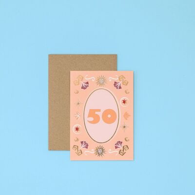 Milestone 50 - Greetings Card
