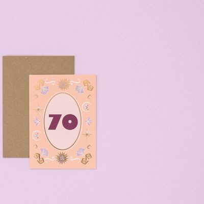 Meilenstein 70 – Geburtstagskarte