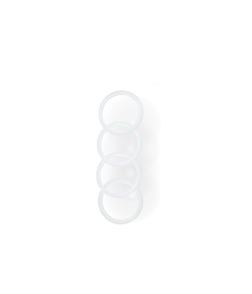 GLACIAL 4-pack silicone rings