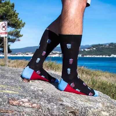 Black Jellyfish Socks