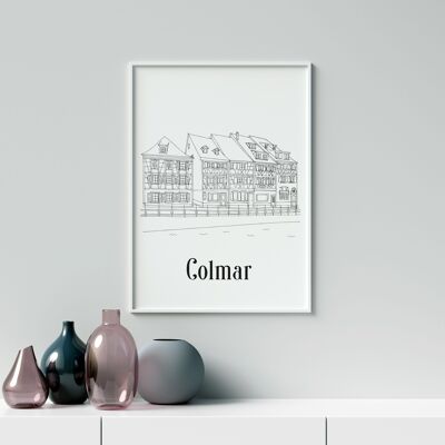 Poster Colmar - Carta A4 / A3 / 40x60