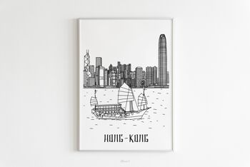 Affiche Hong-Kong - Papier A4 / A3 / 40x60 1