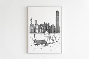 Affiche Hong-Kong - Papier A4 / A3 / 40x60 2