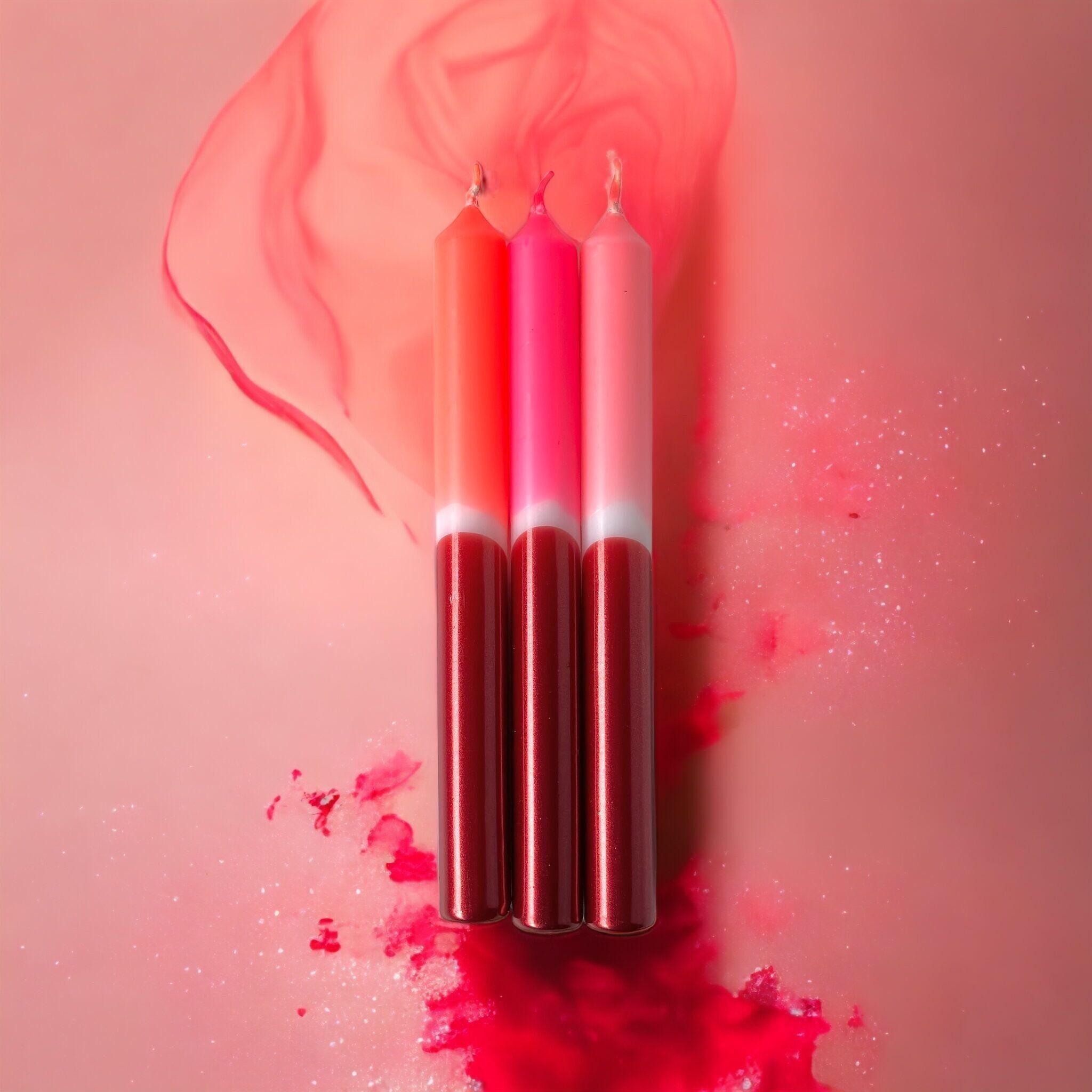 Dip Dye X-Mas * Palladium (bougies de Noël)