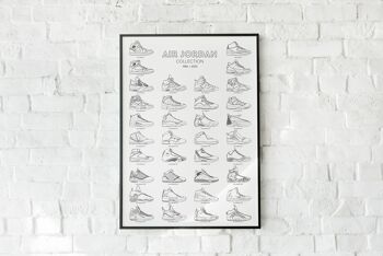 Affiche Sneakers - Nike Jordan Collection - Papier A3 / 40x60 1