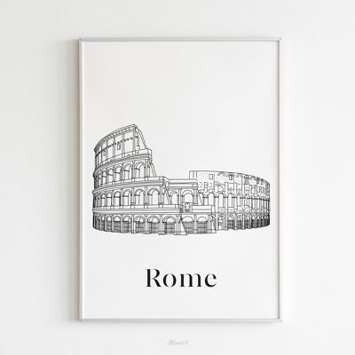 Poster di Roma - Carta A4/A3/40x60