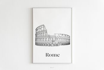 Affiche Rome - Papier A4 / A3 / 40x60 1
