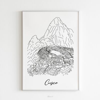 Cusco-Poster - A4 / A3 / 40x60 Papier