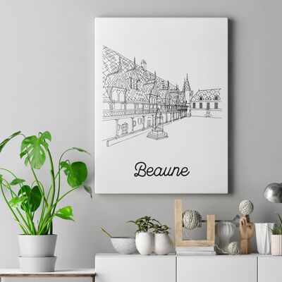 Affiche Beaune - Papier A4 / A3 / 40x60