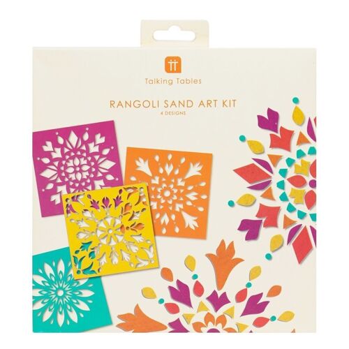 Diwali Rangoli Sand Stencil Kit - 4 Stencils