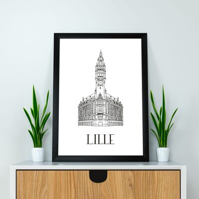 Lille Poster - A4 / A3 / 40x60 Paper