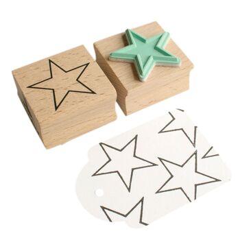 Tampon étoile contour pour décoration créative et projets d'artisanat de Noël 3