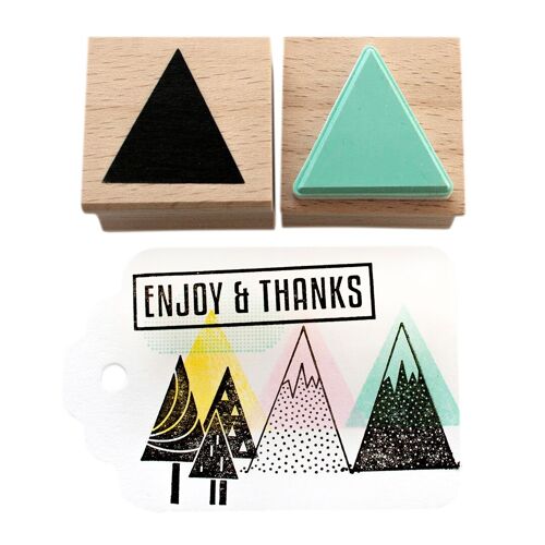 Triangle Stamp for Contemporary Creative Designs