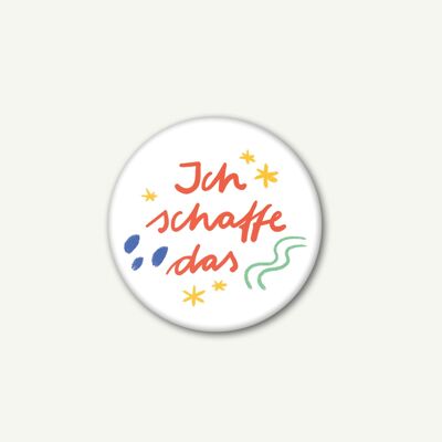 Magnet Affirmation Ich schaffe das 37 mm