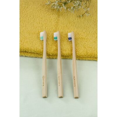 Set de 15 - Cepillo de dientes de madera - Adulto