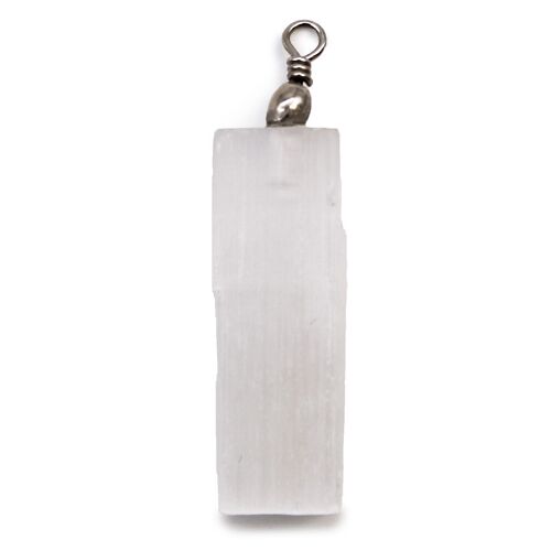 SelPen-04 - Selenite Natural Pendant - Sold in 3x unit/s per outer