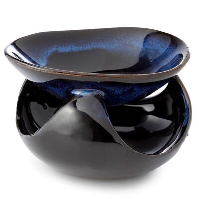 OB-299 - Abstract Dark Mottled Ceramic Oil Burner (asst) - Sold in 1x unit/s per outer