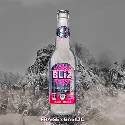 BLIZ Hard Seltzer Strawberry - Basil flavor