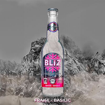 BLIZ Hard Seltzer saveur Fraise - Basilic