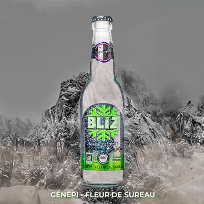 BLIZ Hard Seltzer saveur Génépi - Fleur de Sureau