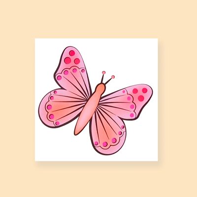 TEMPORÄRES TATTOO – Fabelhafter Schmetterling
